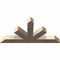 Ekena Millwork Saratoga Smooth Timber Gable Bracket, Douglas Fir, 60"W x 30"H x 5 1/2"D x 5 1/2"F, 12/12 Pitch GBW060X30X0606SAR00SDF - alternate 5